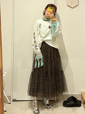 「フリークスストア」｜高橋愛さん（レディース・154cm）の夏コーディネート