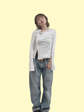高橋愛さん（レディース・154cm）の春コーディネート