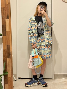 「アイテム（Tシャツ/カットソー）」を使った、高橋愛さん（レディース・154cm）の夏コーディネート