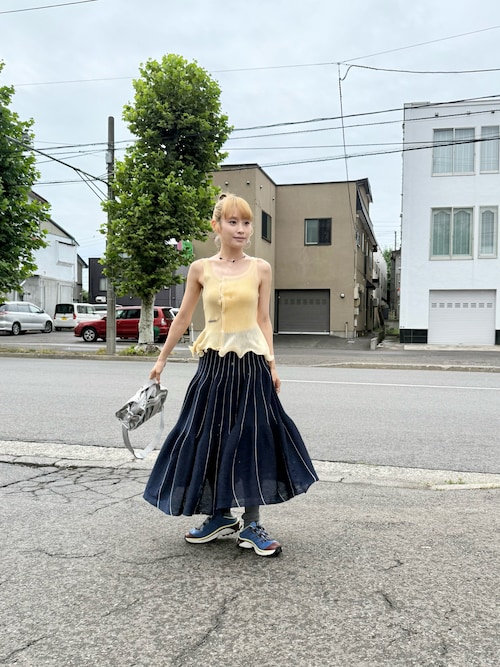 トップス PRANK PROJECT Wave Hem Knit Tank Top ウェーブヘムニットタンク / Wave Hem Knit Tank Top（タンク