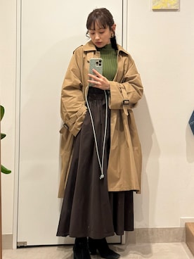 「TOGA PULLA（トーガ　プルラ）のアイテム」を使った、高橋愛さん（レディース・154cm）の春コーディネート