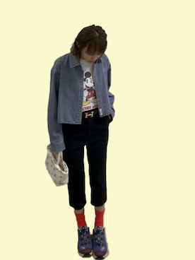 「MM6 Maison Margiela（ｴﾑｴﾑｼｯｸｽ ﾒｿﾞﾝ ﾏﾙｼﾞｪﾗ）のアイテム」を使った、高橋愛さん（レディース・154cm）の春コーディネート