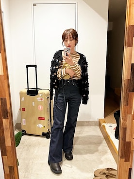 「SIIILON（シーロン）のアイテム」を使った、高橋愛さん（レディース・154cm）の秋コーディネート