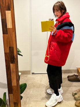 「高橋愛コラボ」｜高橋愛さん（レディース・154cm）の冬コーディネート