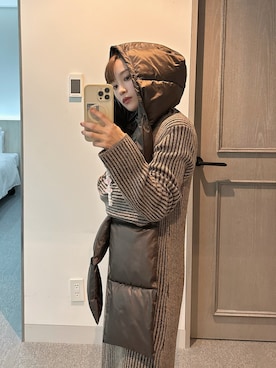 「高橋愛」｜「アイテム（ワンピース）」を使った、高橋愛さん（レディース・154cm）の秋コーディネート