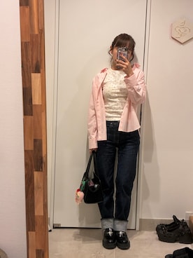「Levi's（リーバイス）のアイテム（パンツ）」を使った、高橋愛さん（レディース・154cm）の夏コーディネート