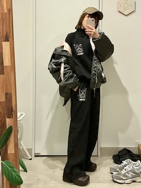 高橋愛さん(レディース・154cm)の春コーディネート