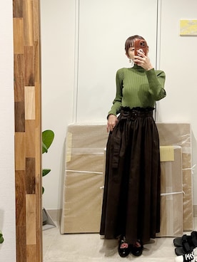 「高橋愛」｜「アイテム（ワンピース）」を使った、高橋愛さん（レディース・154cm）の秋コーディネート