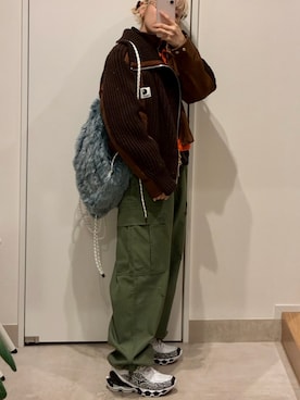 「tanakadaisuke（タナカダイスケ）のアイテム」を使った、高橋愛さん（レディース・154cm）の春コーディネート