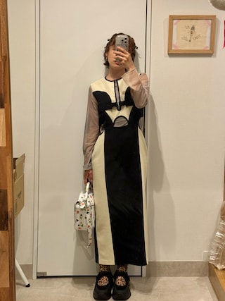 【新品・タグ付】UNITED TOKYO サイロンツィードロングワンピース 2 UNITED TOKYO（ユナイテッドトウキョウ）の「サイロンツィード