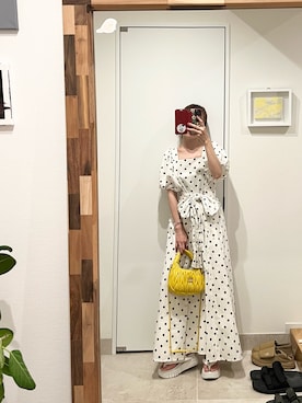 「高橋愛」｜「アイテム（サンダル）」を使った、高橋愛さん（レディース・154cm）の夏コーディネート