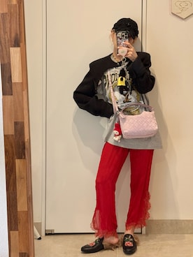 「アイテム（その他アウター）」を使った、高橋愛さん（レディース・154cm）の秋コーディネート