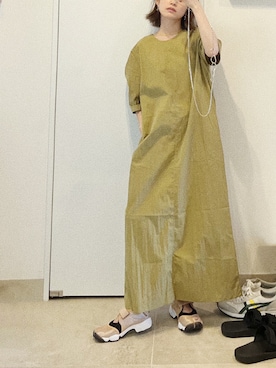 「DHOLIC（ディーホリック）のアイテム（ワンピース/ドレス）」を使った、高橋愛さん（レディース・154cm）の夏コーディネート