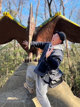 「アイテム（その他アウター）」を使った、KAZUNOさん（メンズ・180cm）の冬コーディネート