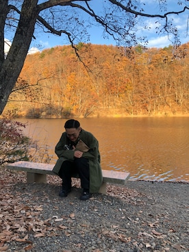 「ARMY TWILL（アーミーツイル）のアイテム（モッズコート）」を使った、Takayoshi.さん（メンズ・160cm）の秋コーディネート