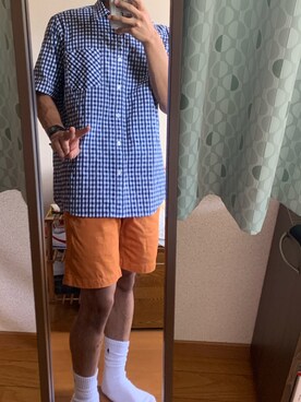 「BEAMS（ビームス）のアイテム（シャツ/ブラウス）」を使った、Takayoshi.さん（メンズ・160cm）の秋コーディネート