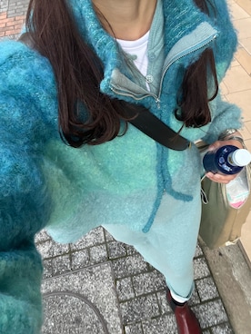 「アイテム（エコバッグ/サブバッグ）」を使った、h’’さん（レディース・159cm）の冬コーディネート