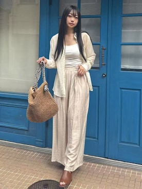 「アイテム（その他）」を使った、ななさん（レディース・163cm）の夏コーディネート