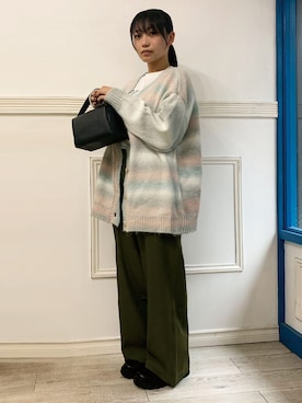 「厚底ブーツ」｜「アイテム（オールインワン・サロペット）」を使った、ななさん（レディース・163cm）の秋コーディネート