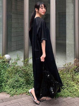 「配色」｜「アイテム（その他）」を使った、ななさん（レディース・163cm）の夏コーディネート