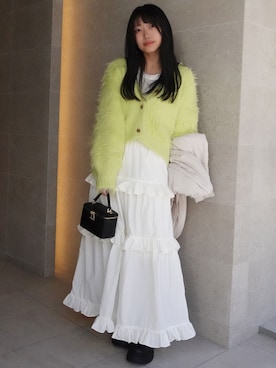 「CORNERS（コーナーズ）のアイテム（ダウンジャケット/コート）」を使った、ななさん（レディース・163cm）の冬コーディネート