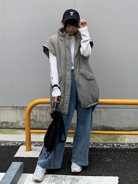 「CORNERS（コーナーズ）のアイテム（ジャケット/アウター）」を使った、ななさん（レディース・163cm）の秋コーディネート
