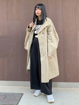 「corners」｜「アイテム（ミリタリージャケット）」を使った、ななさん（レディース・163cm）の春コーディネート