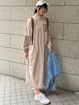 「corners」｜「アイテム（デニムジャケット）」を使った、ななさん（レディース・163cm）の秋コーディネート