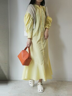 「マーメイド」｜「アイテム（その他）」を使った、ななさん（レディース・163cm）の春コーディネート
