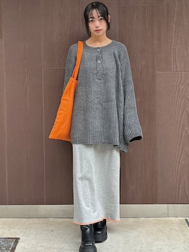 「配色」｜「アイテム（その他）」を使った、ななさん（レディース・163cm）の秋コーディネート