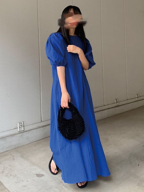 CORNERS by yui ボリュームスリーブバックリボンワンピース