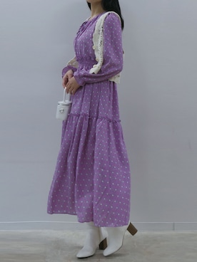 「エスニック」｜「アイテム（その他）」を使った、ななさん（レディース・163cm）の冬コーディネート