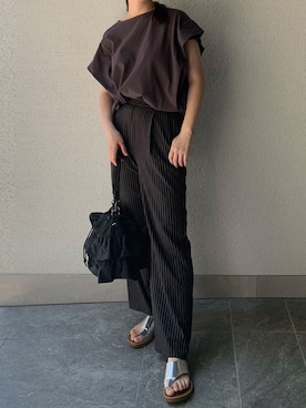 「大人可愛い、シンプル」｜「アイテム（その他）」を使った、ななさん（レディース・163cm）の夏コーディネート