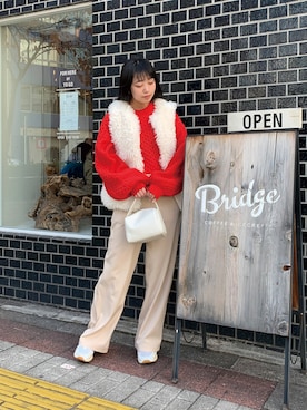 「corners」｜「アイテム（その他アウター）」を使った、ななさん（レディース・163cm）の冬コーディネート