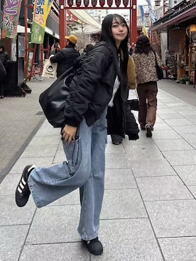 「デイリーカジュアル」｜「アイテム（その他）」を使った、ななさん（レディース・163cm）の冬コーディネート