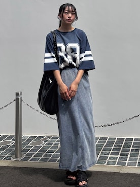 「アイテム（その他）」を使った、ななさん（レディース・163cm）の夏コーディネート
