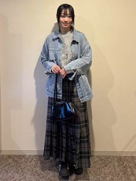 「冬」｜「アイテム（その他）」を使った、ななさん（レディース・163cm）の冬コーディネート