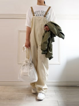 「corners」｜「アイテム（MA-1）」を使った、ななさん（レディース・163cm）の春コーディネート