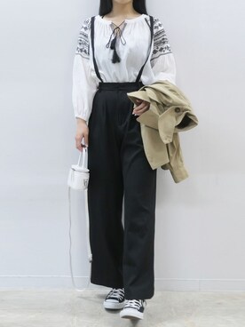 「corners」｜「アイテム（トレンチコート）」を使った、ななさん（レディース・163cm）の冬コーディネート