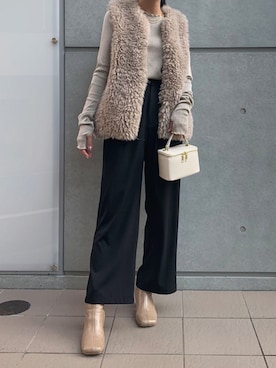 「corners」｜「アイテム（その他アウター）」を使った、ななさん（レディース・163cm）の秋コーディネート