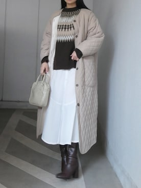 「マーメイド」｜「アイテム（その他）」を使った、ななさん（レディース・163cm）の冬コーディネート