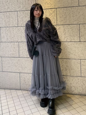 「CORNERS（コーナーズ）のアイテム（ジャケット/アウター）」を使った、ななさん（レディース・163cm）の秋コーディネート
