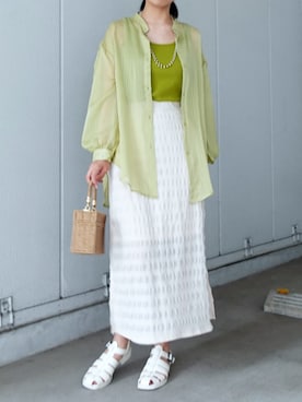 ななさん（レディース・163cm）の夏コーディネート