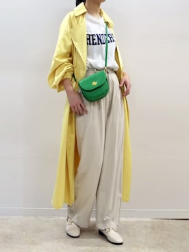 「corners」｜「アイテム（トレンチコート）」を使った、ななさん（レディース・163cm）の冬コーディネート