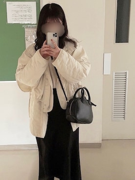 「classicalelf（クラシカルエルフ）のアイテム（その他アウター）」を使った、Unaさん（レディース・152cm）の冬コーディネート