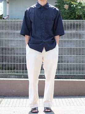 「EEL（イール）のアイテム」を使った、もさん（メンズ・170cm）の夏コーディネート