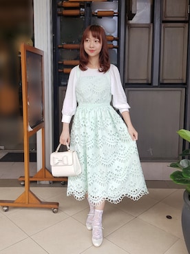 「アイレットレース」｜yemiさん（レディース・153cm）の春コーディネート