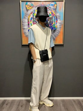 「BALENCIAGA」｜「アイテム（その他）」を使った、どるうぇんさん（メンズ・177cm）の夏コーディネート