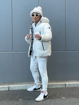 「原宿」｜「アイテム（パーカー）」を使った、natsushiさん（メンズ・175cm）の冬コーディネート