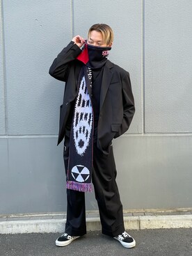「DANKE SCHON（ダンケシェーン）のアイテム（スラックス）」を使った、natsushiさん（メンズ・175cm）の秋コーディネート